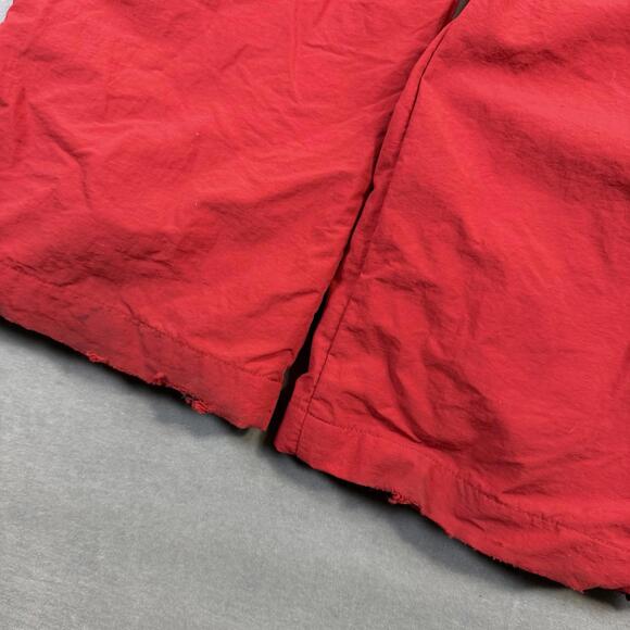 VTG Abercrombie & Fitch Track Pants Mens Small Red Stripe Lined Windbreaker Y2K - Picture 8 of 8